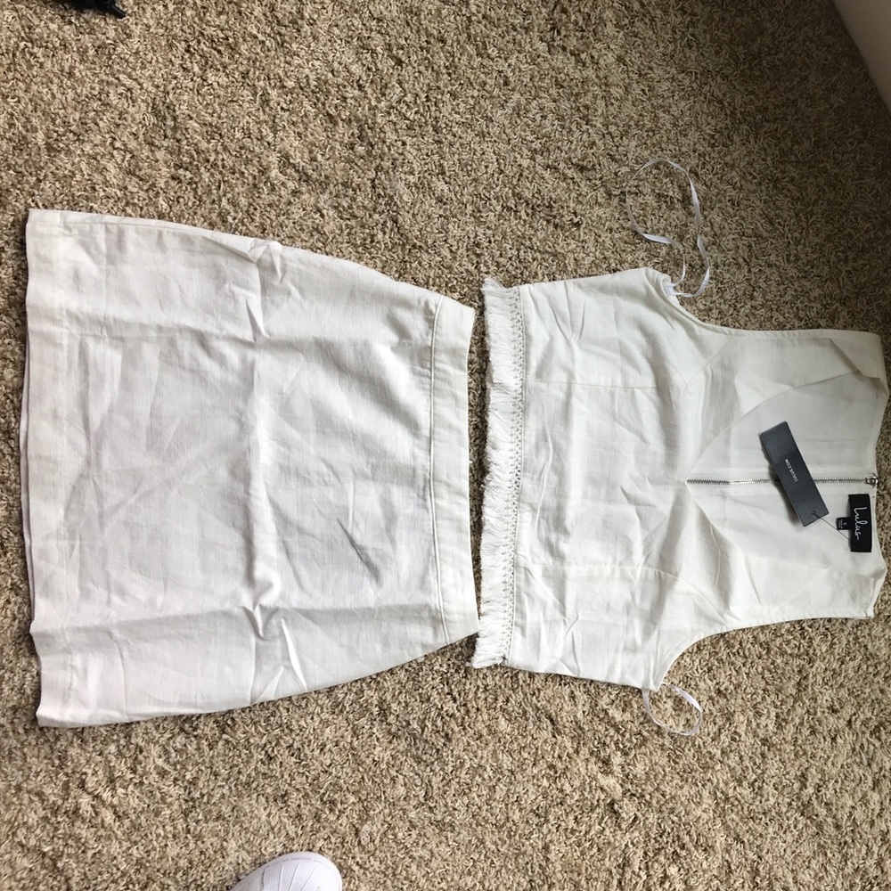 Two piece white outfit